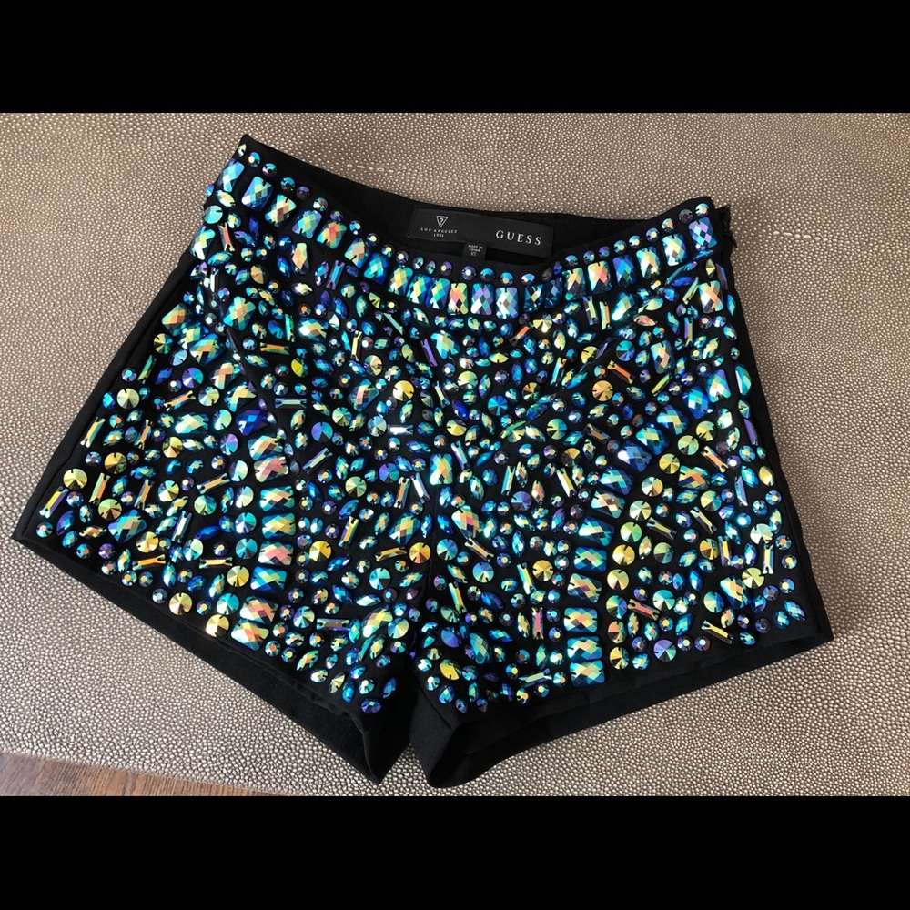 Guess Bejeweled Hot Pants